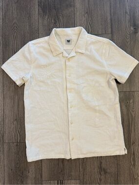 Y&F Young & Free Skate Park Tokyo Boys 13-14Y Cream Japan Embroidered Shirt